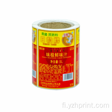 Räätälöity etiketti ruokapakkaus mauste tarra tarra